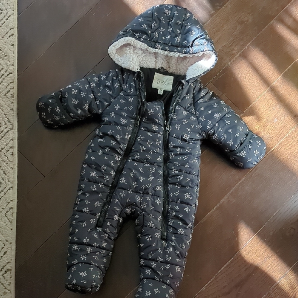 Jessica Simpson Snowflake Kids One Piece - Black